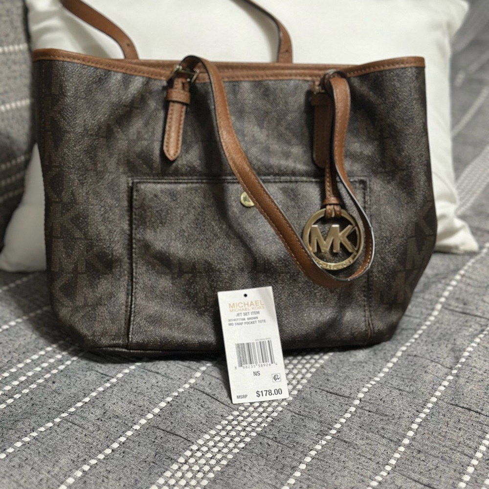 Michael Kors Brown Tote Bag